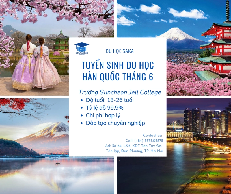 6月の韓国留学入学